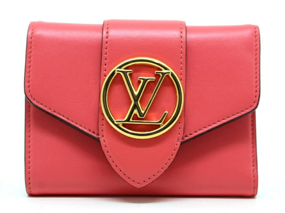 LOUIS VUITTON Wallet Accessories Portefeuille LV Pont Neuf Dahlia Calf